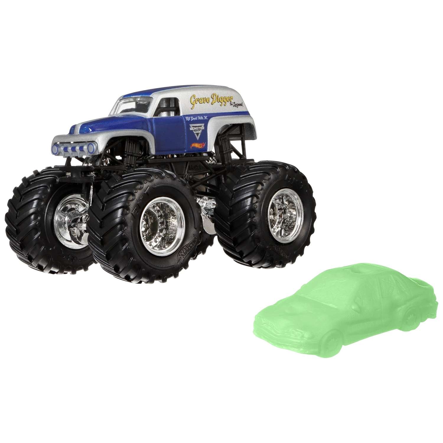 Машина Hot Wheels Monster Jam 1:64 Tour Favorites Грейв Диггер Легенда FLX07 21572 - фото 1