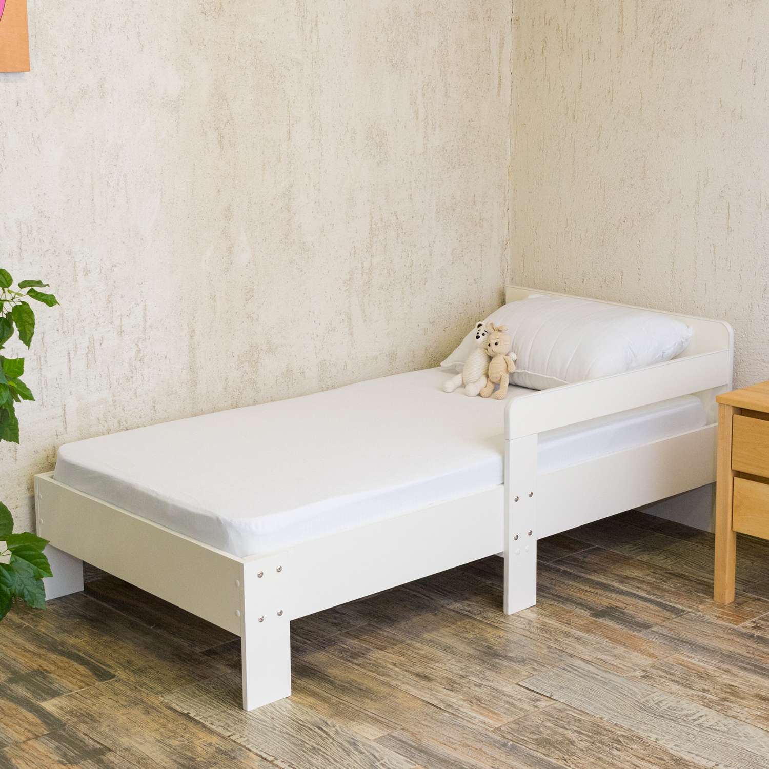 Кровать детская 160*80 белая Alatoys подростковая деревянная - фото 6