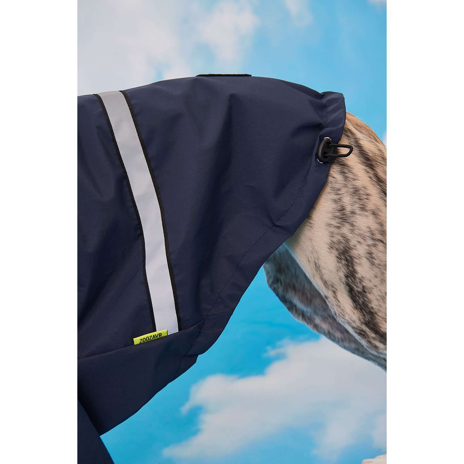 Куртка-дождевик для собак Зоозавр тёмно-синяя 50 - фото 11
