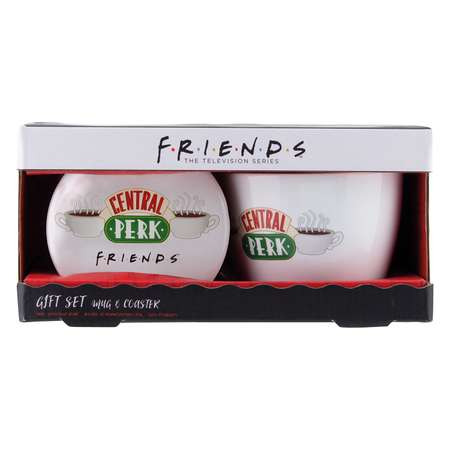 Кружка PALADONE с подставкой Friends Central Perk Mug and Coaster Set 200ml PP8410FR