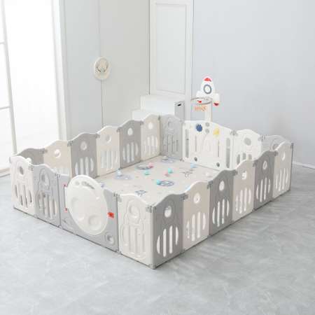 Манеж UNIX Kids supreme space 200x240 cm Grey