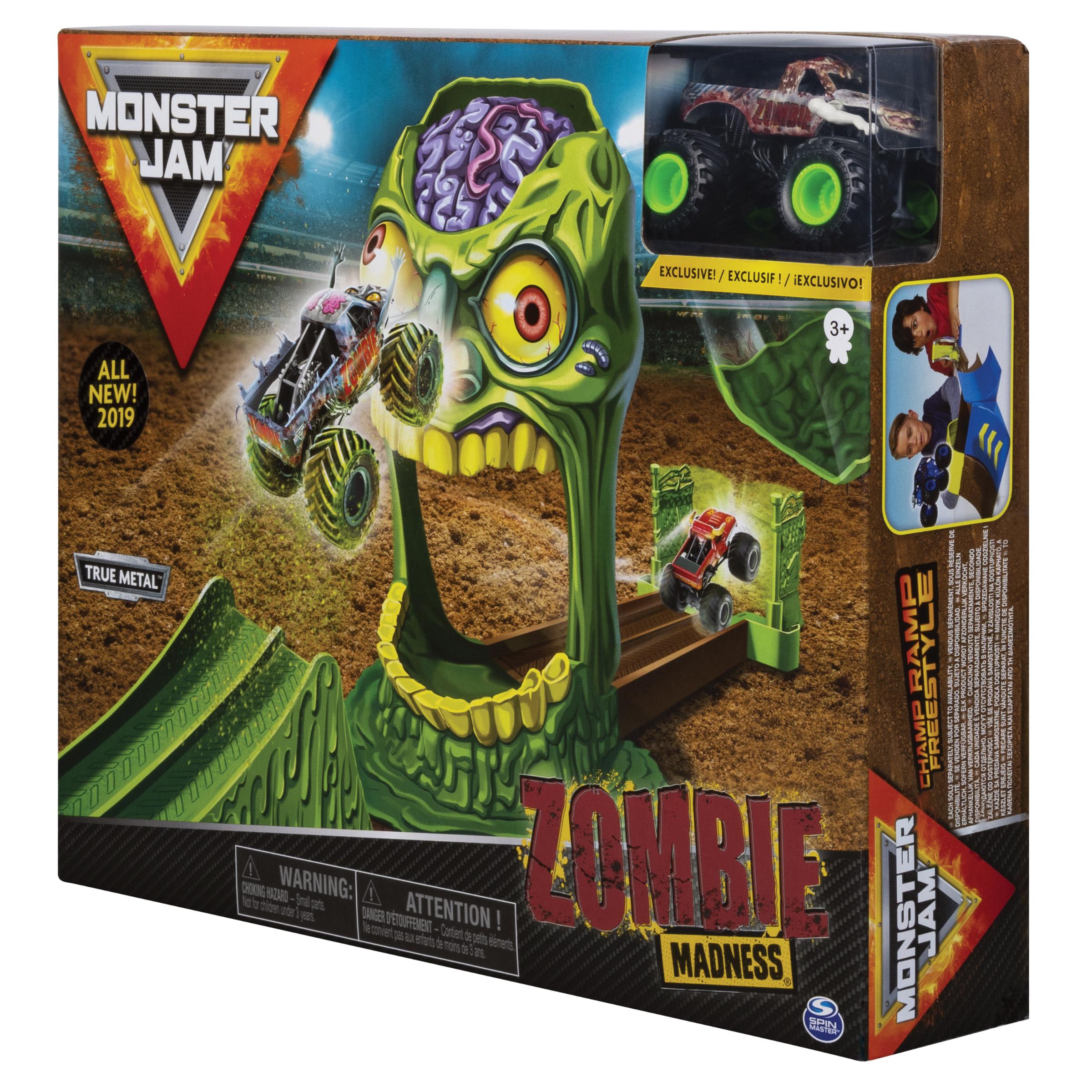 Набор игровой Monster Jam Зона Зомби с машинкой 1:64 Zombie 6053298 купить  по цене 999 ₽ в интернет-магазине Детский мир