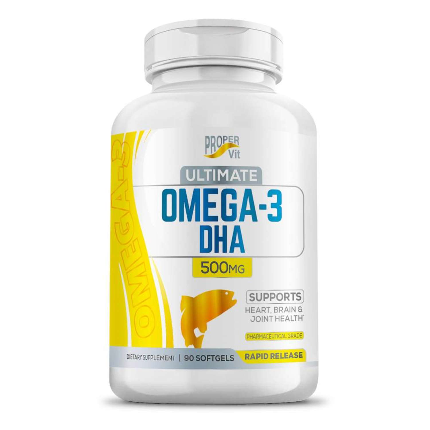 Витамины для взрослых Proper Vit Омега DHA 500 мг в форме триглицерида 90 капсул - фото 1