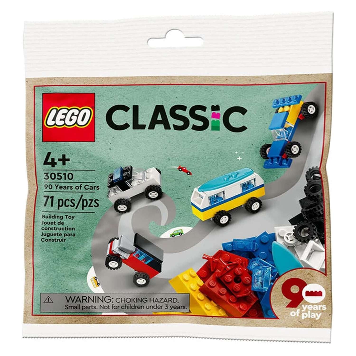 Конструктор LEGO Classic 90 Years of Cars 30510 - фото 1