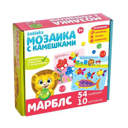 Мозаика IQ-ZABIAKA Марблс с камешками по методике Монтессори