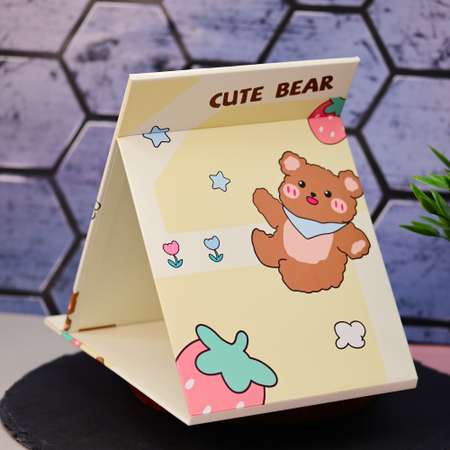 Зеркало настольное для макияжа iLikeGift Cute bear yellow