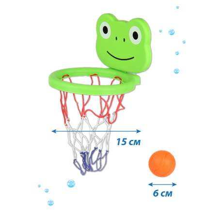 Игрушка для купания Veld Co баскетбольное кольцо Лягушка