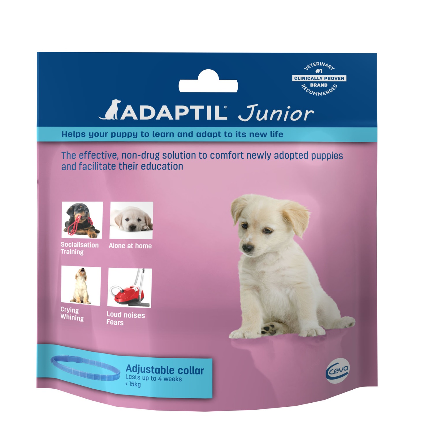 Феромоны для собак ADAPTIL JUNIOR ошейник - фото 1