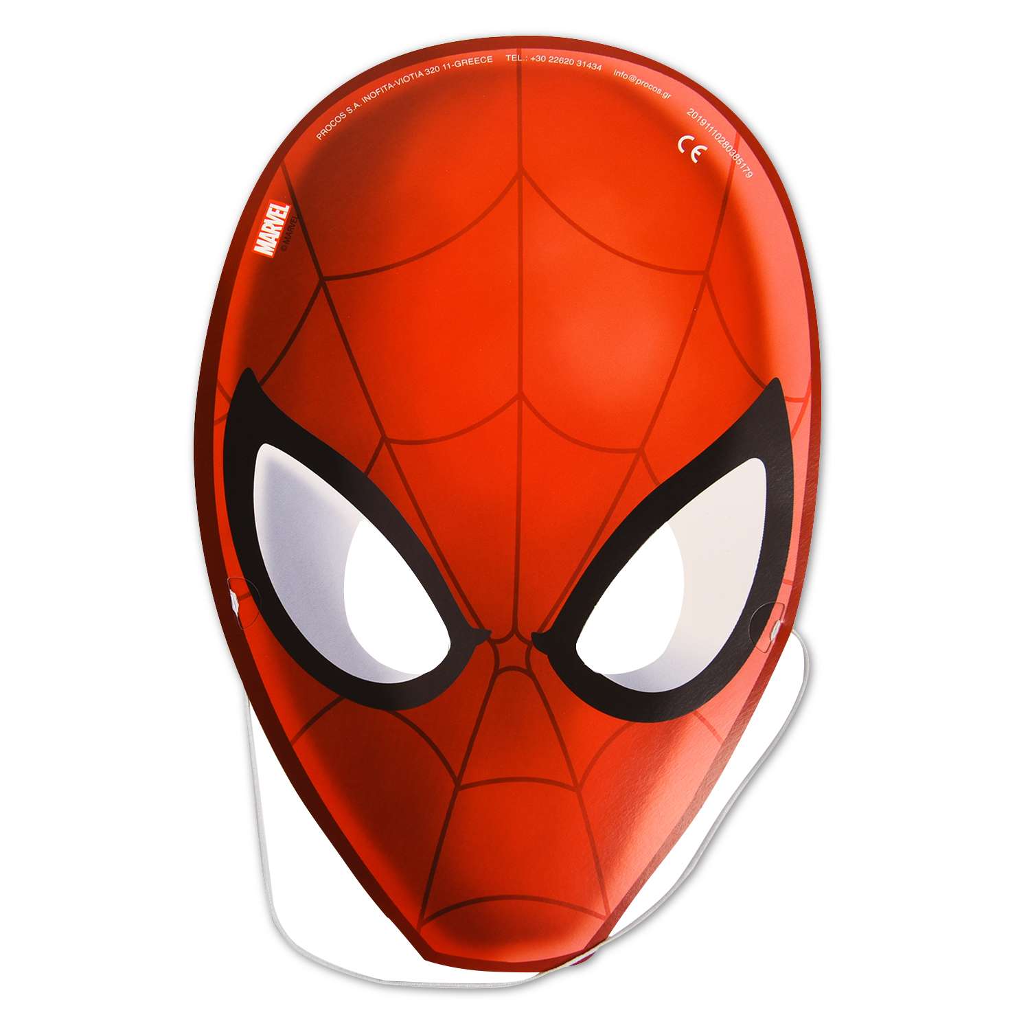 Маска Decorata Party Spiderman 6шт 1501-4294 - фото 1