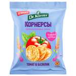 Чипсы Dr. Korner цельнозерновые кукурузно-рисовые с томатом и базиликом 50г