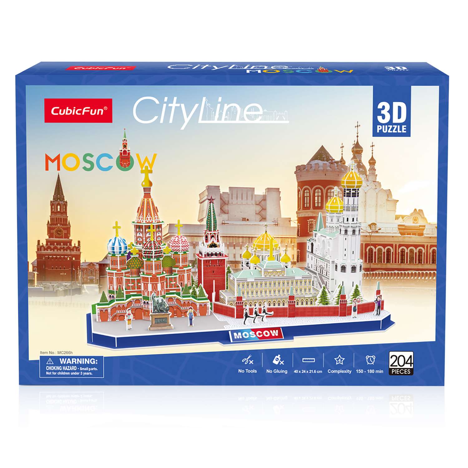 Пазл CubicFun Москва CityLine 3D 204детали MC266h - фото 1