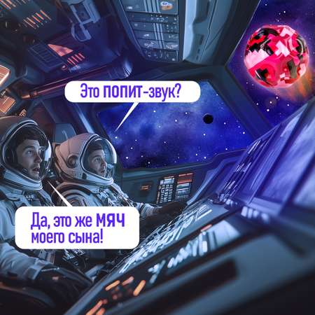 Мяч детский moon ball Крутой Замес 1TOY попрыгунчик лунный галактический розовый