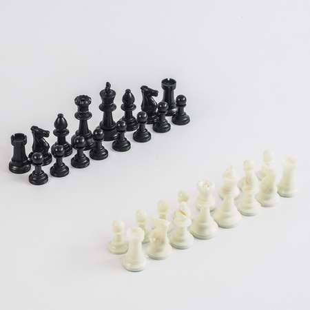 Шахматные фигуры Sima-Land пластик король h 7.5 см пешка h 3.5 см