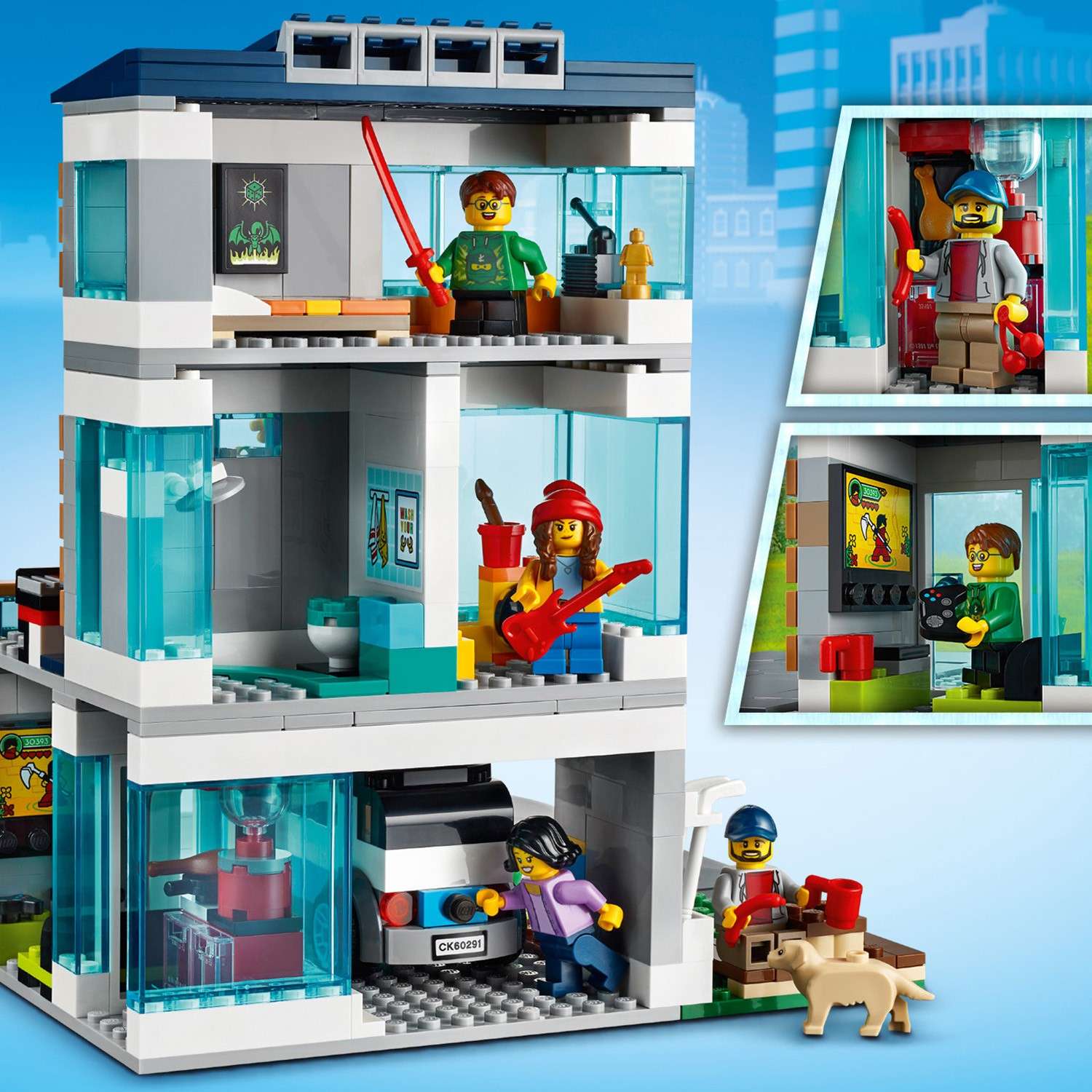 Конструктор LEGO My City Современный дом для семьи 60291 - фото 4