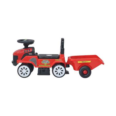 Детская каталка EVERFLO Tractor ЕС-913Т red c прицепом