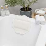 Подушка для ванны с присосками VILINA мягкая массажная расслабляющая 33х33 см белая