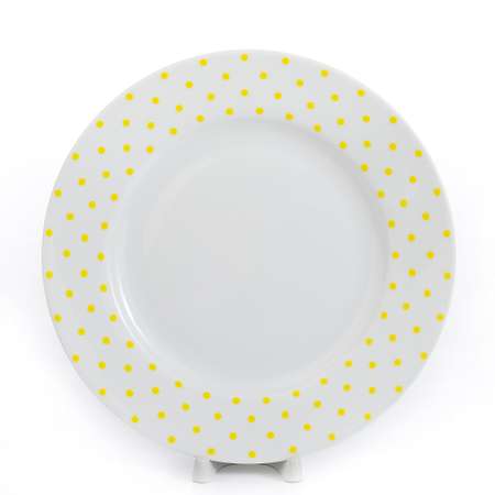 Сервиз столовый Zarin Porcelain Industries на 6 персон Italia F Spotty Yellow 28 предметов