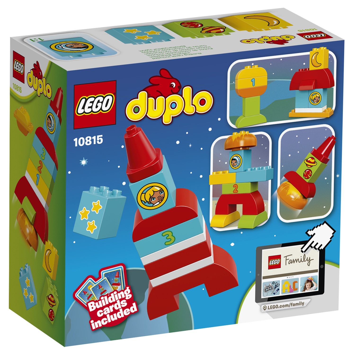 Конструктор LEGO DUPLO My First Моя первая ракета (10815) купить по цене  399 ₽ в интернет-магазине Детский мир