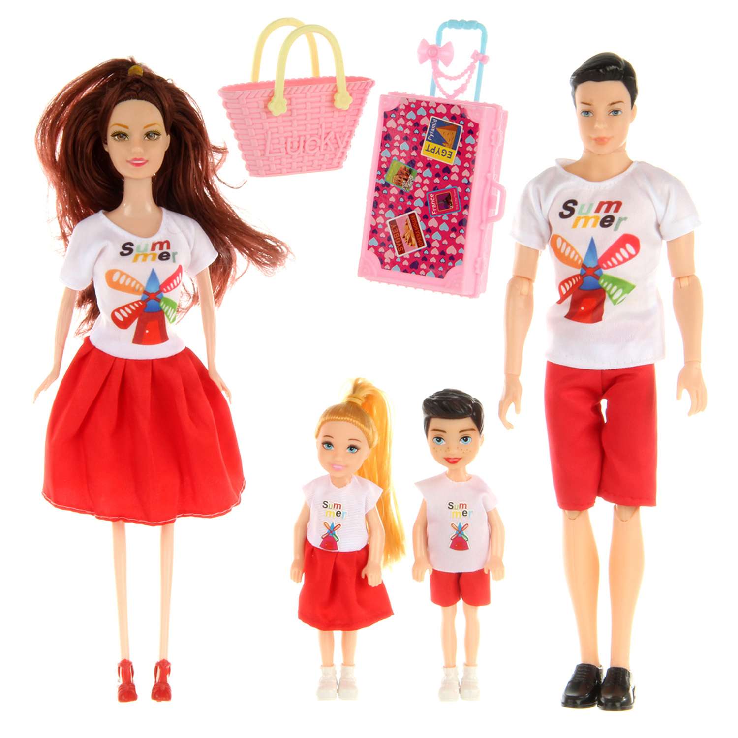 Кукла модель Барби Veld Co Семья на отдыхе 119752 - фото 1