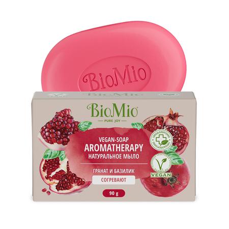 Мыло BioMio Bio-Soap Гранат и базилик 90г