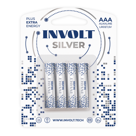 Щелочные элементы питания INVOLT Silver AAA