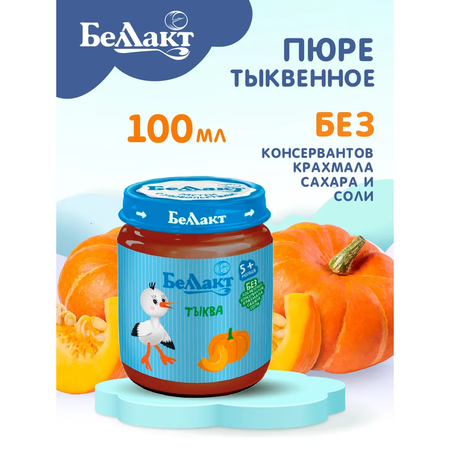 Пюре овощное Беллакт из тыквы 100г х 6 шт.