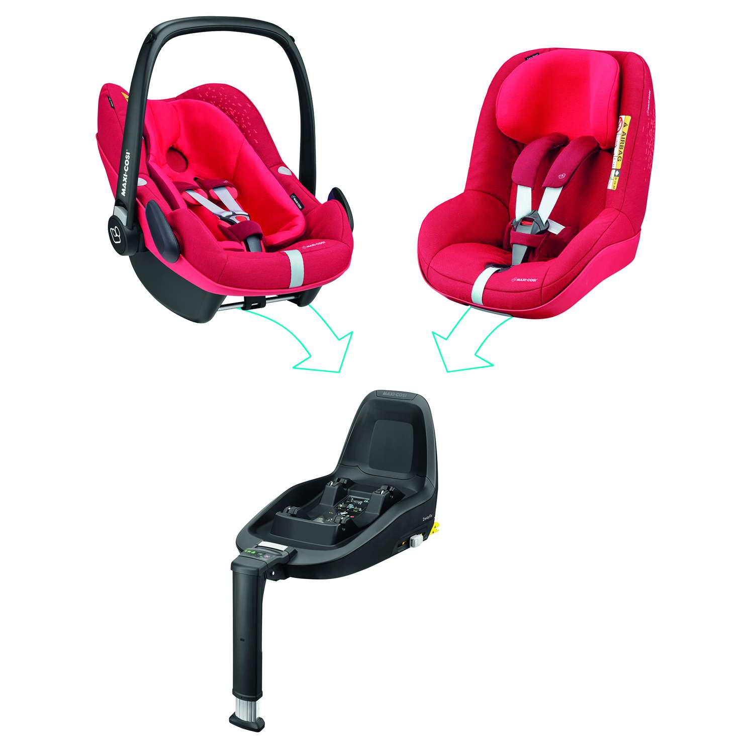 Автокресло Maxi-Cosi Pearl 2 Way Vivid Red - фото 8