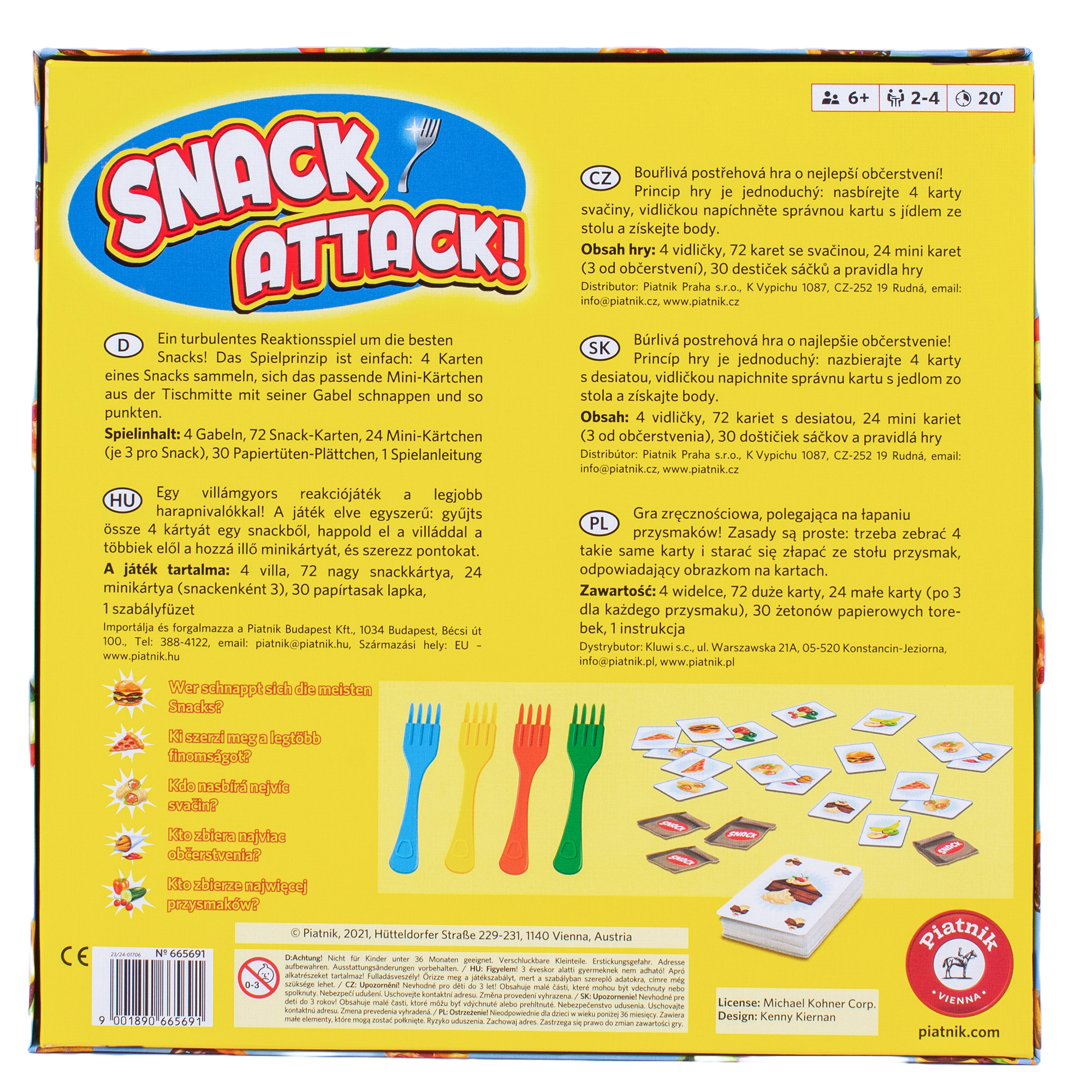 Игра настольная Piatnik Snack Attack 665691 - фото 5