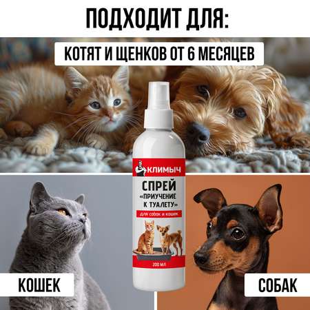 Спрей Приучение к туалету для собак и кошек 200 мл CLM0117