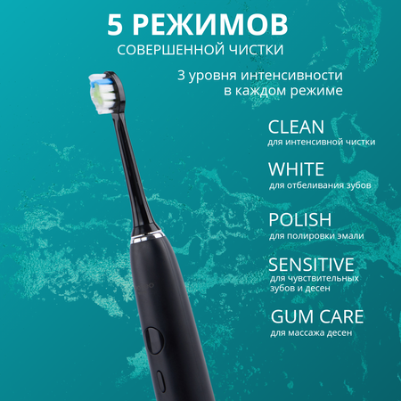 Электрическая зубная щетка KEO KEO Richdent Easycare Черная