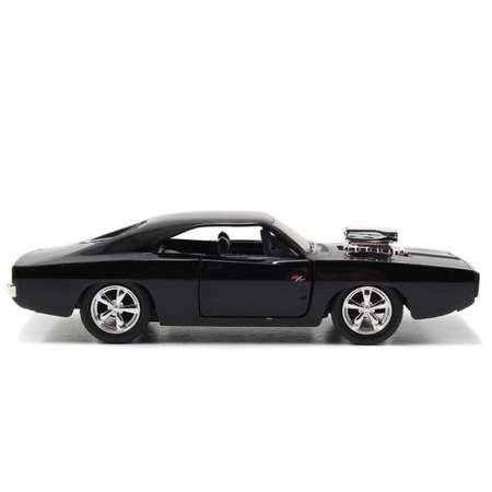 Машинка Fast and Furious Jada 1:32 1970 Dodge Charger (Street)-Free Rolling Черная