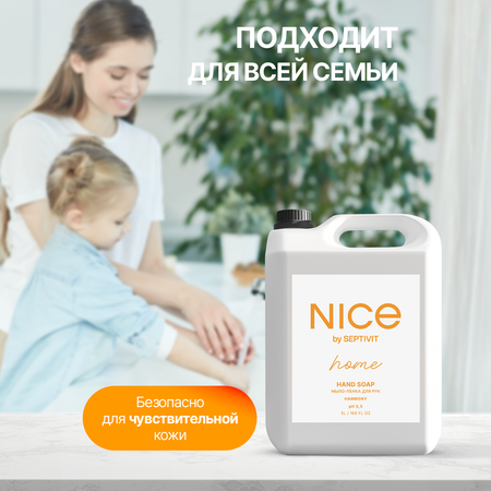 Мыло пенка NICE by Septivit Harmony 5л