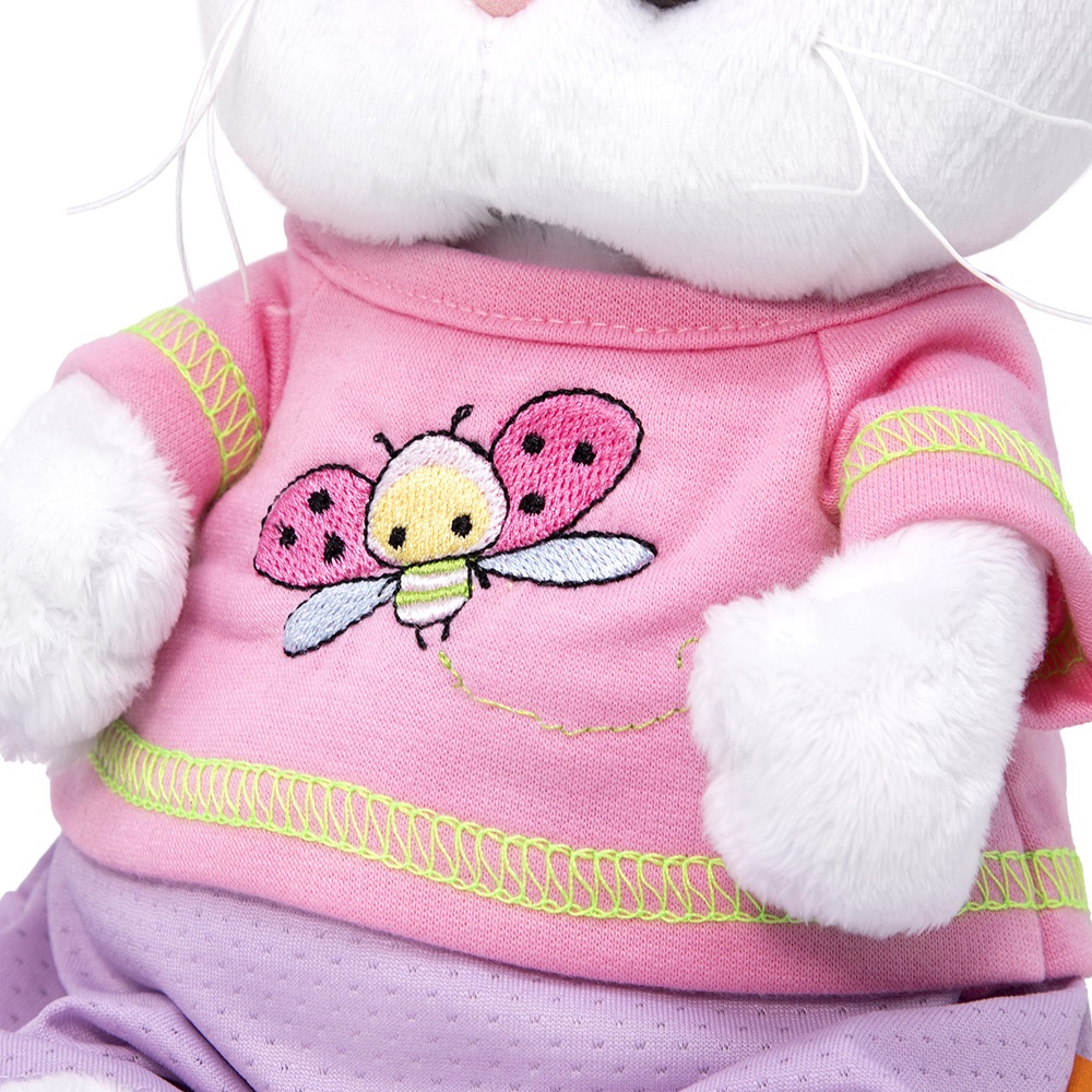 Мягкая игрушка BUDI BASA Ли-Ли Baby в футболке с божьей коровкой 20 см LB-073 - фото 4