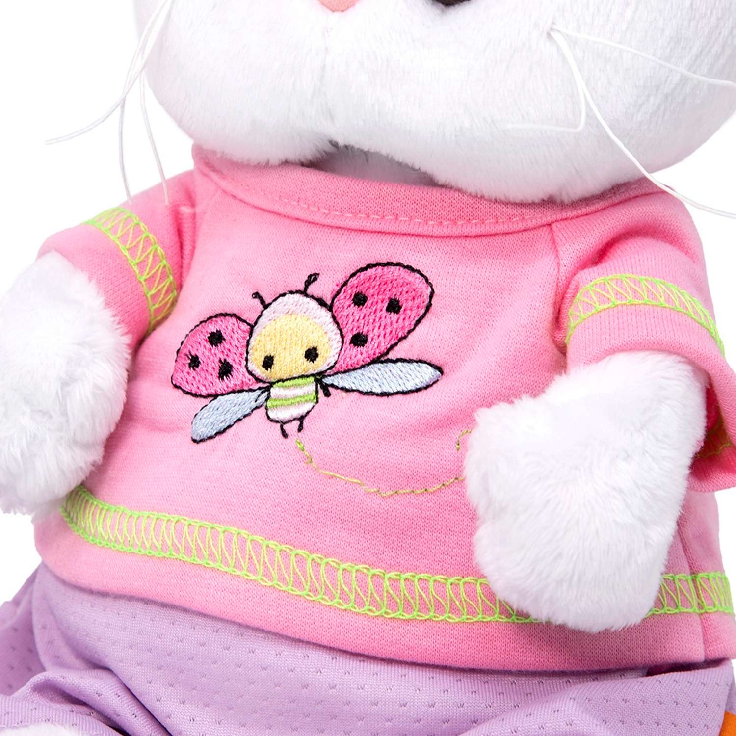 Мягкая игрушка BUDI BASA Ли-Ли Baby в футболке с божьей коровкой 20 см LB-073 - фото 4