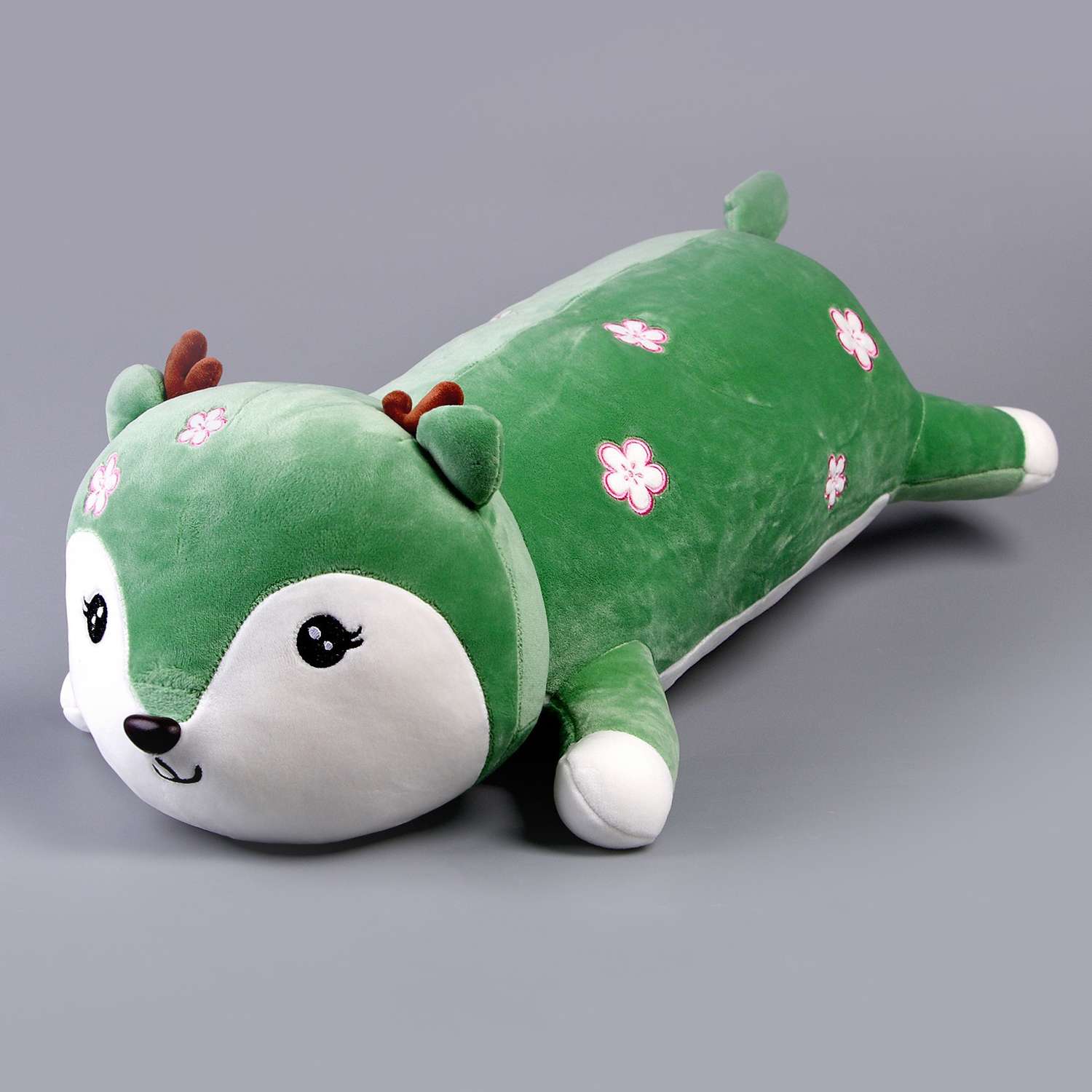 Мягкая игрушка Sima-Land подушка «Оленёнок» 60 см цвет зелёный - фото 4