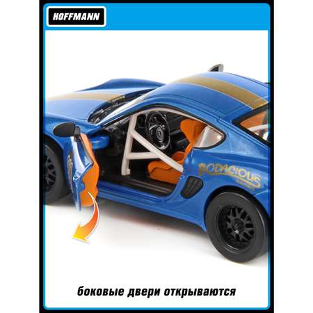 Машина HOFFMANN 1:32 Porsche Cayman 987 Race Version металлическая инерционная