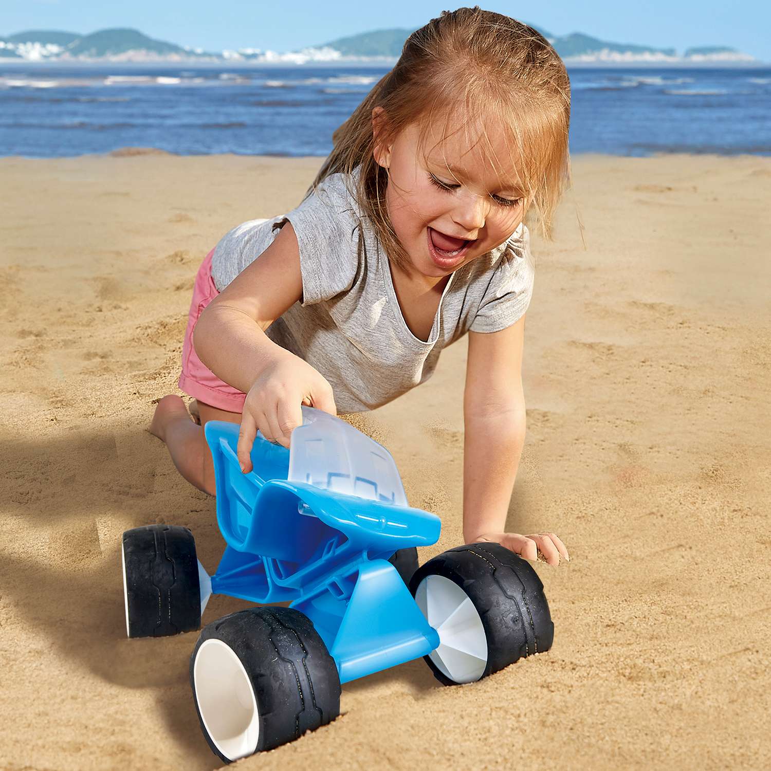 Машинка игрушка для песка HAPE Багги в Дюнах синяя E4087_HP - фото 1