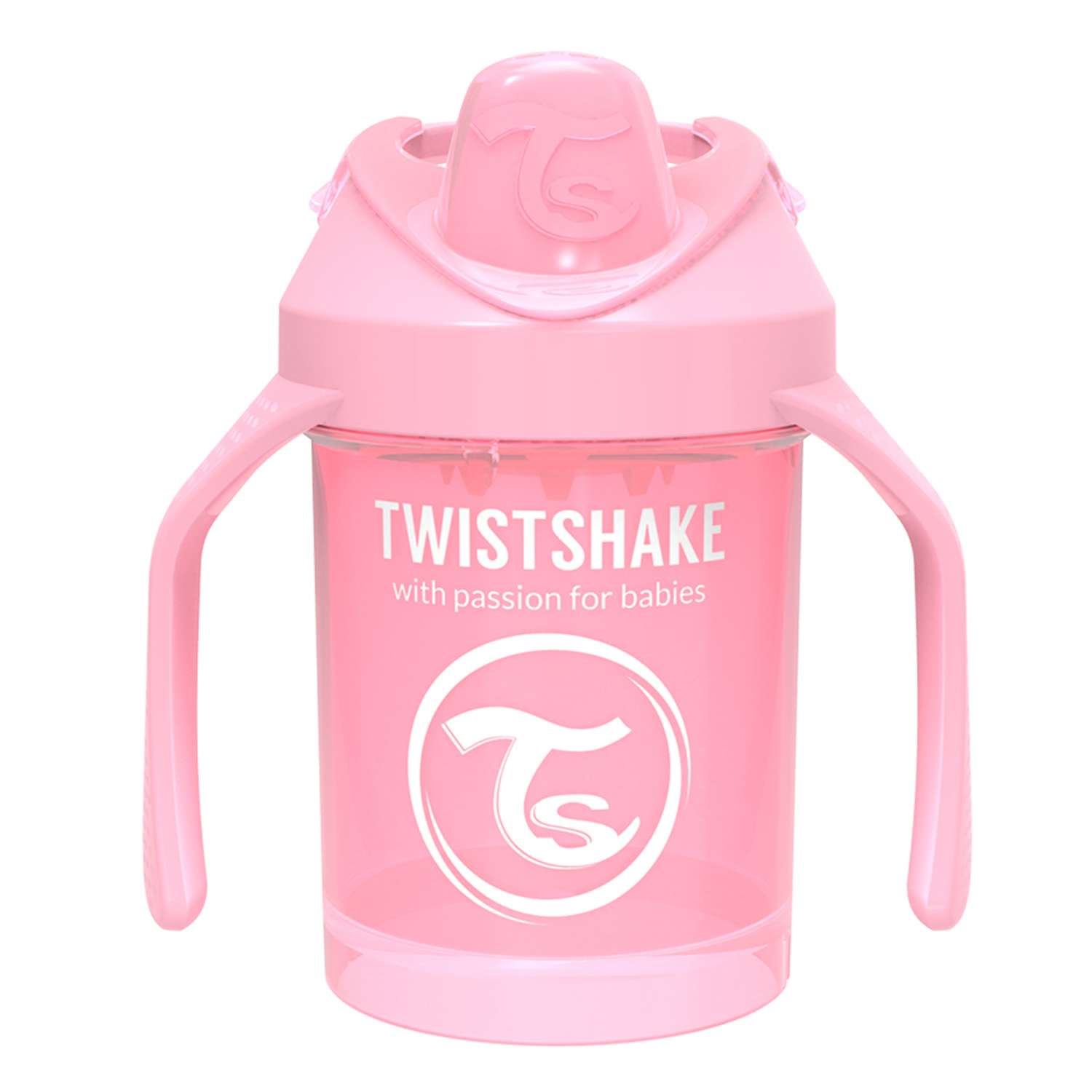 Поильник-непроливайка Twistshake Пастельный розовый 230 мл 4 мес+ - фото 2