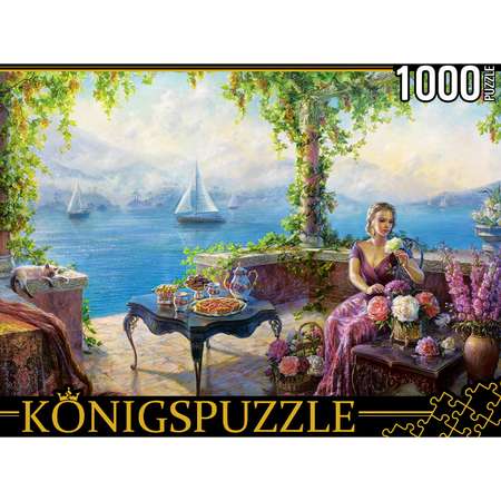 Пазл Рыжий кот Konigspuzzle В беседке РУКK1000-3820