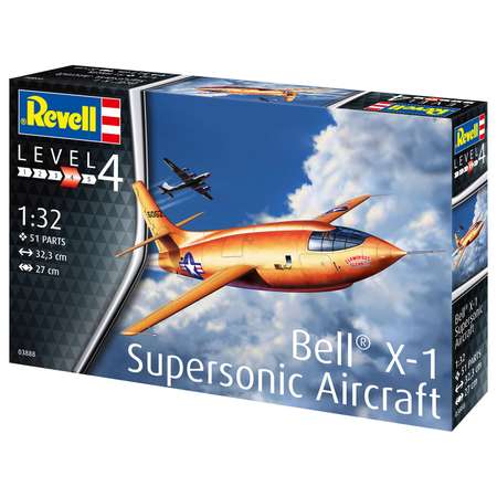 Сборная модель Revell Экспериментальный самолёт Bell X-1 1-ый сверхзвуковой