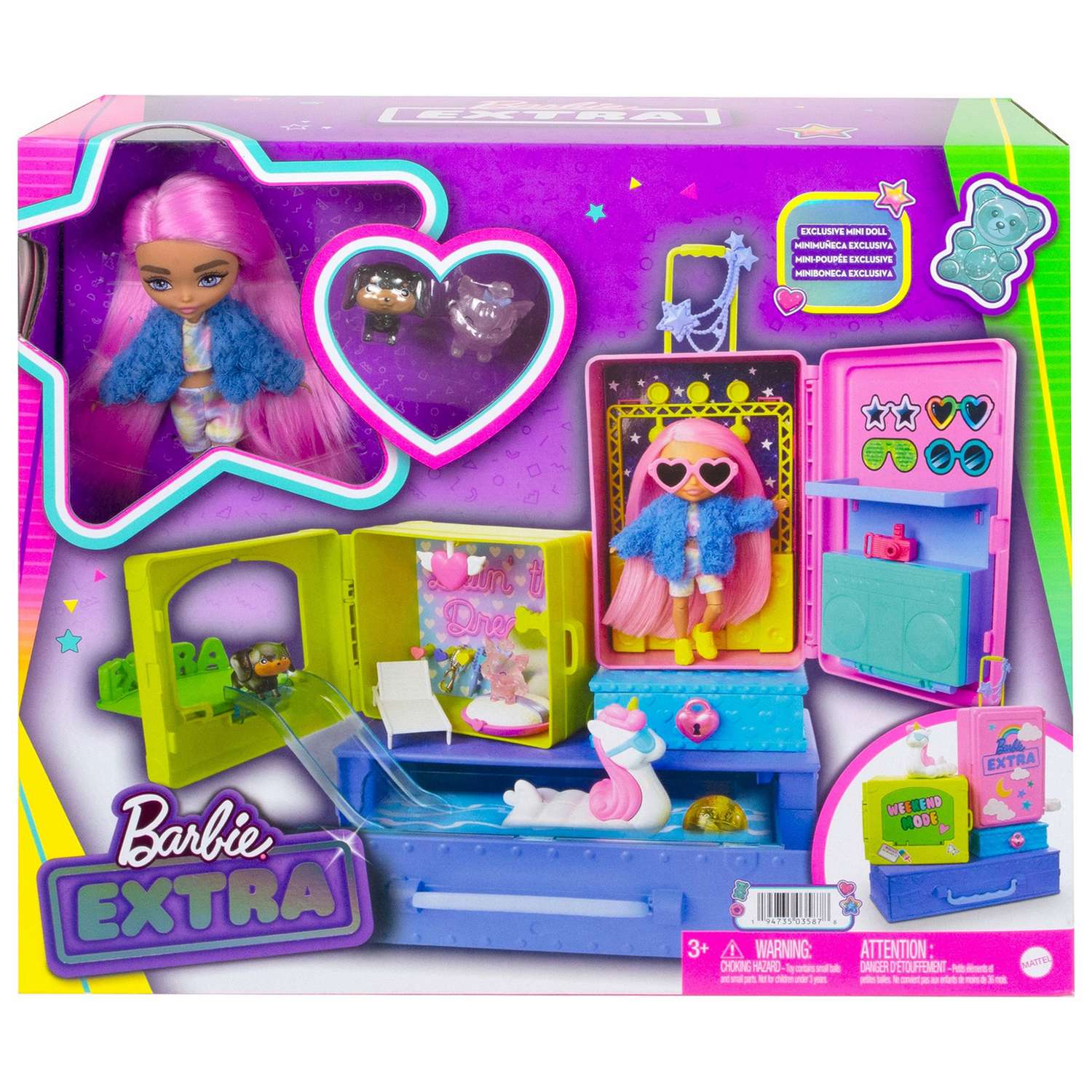 Набор игровой Barbie Экстра Мини-кукла с питомцами HDY91 HDY91 - фото 2