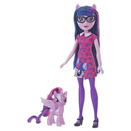 Набор игровой My Little Pony Пони и кукла Equestria Girls Твайлайт Спаркл