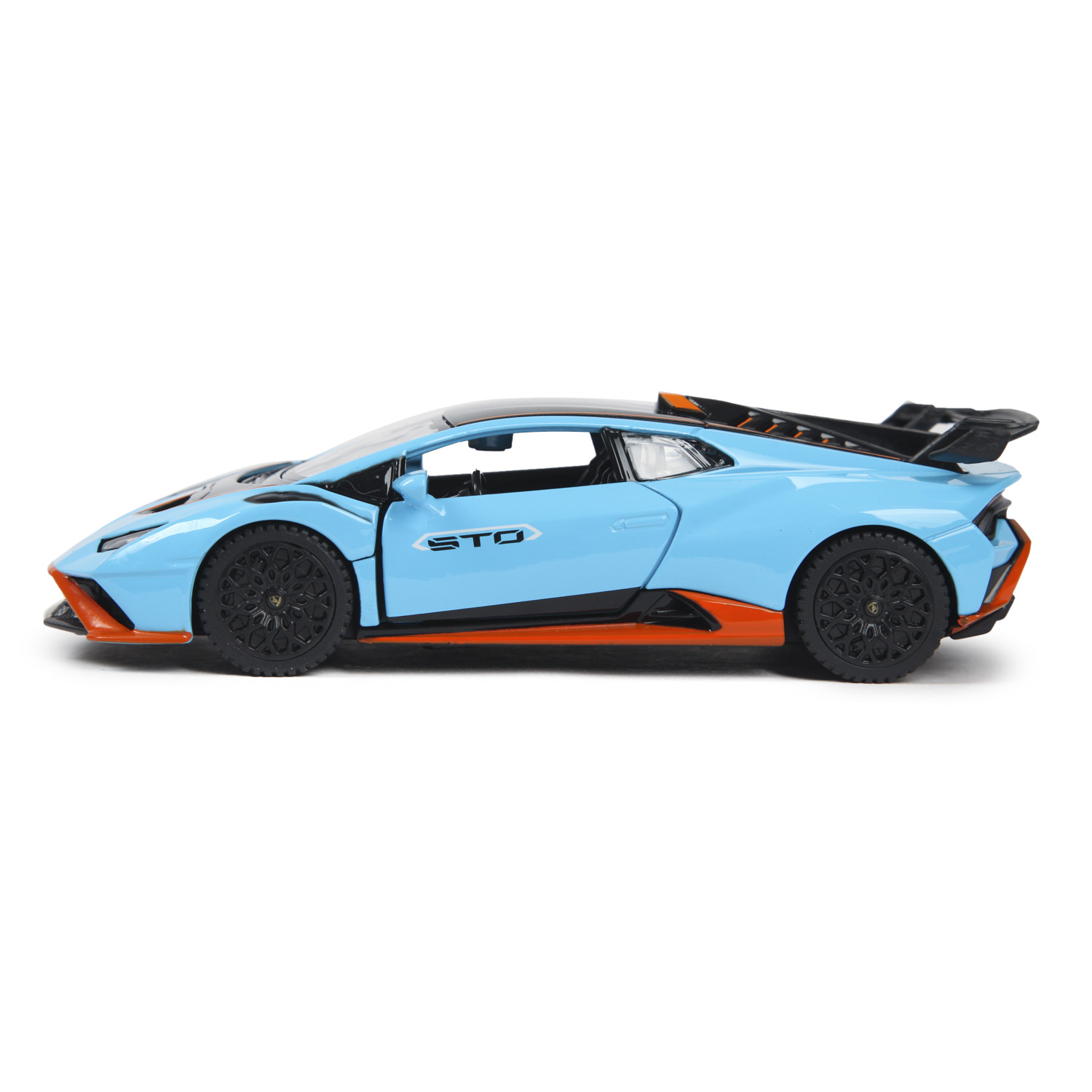 Машина Rastar 1:32 Lamborghini Huracan STO Голубая 64300 купить по цене 999  ₽ в интернет-магазине Детский мир