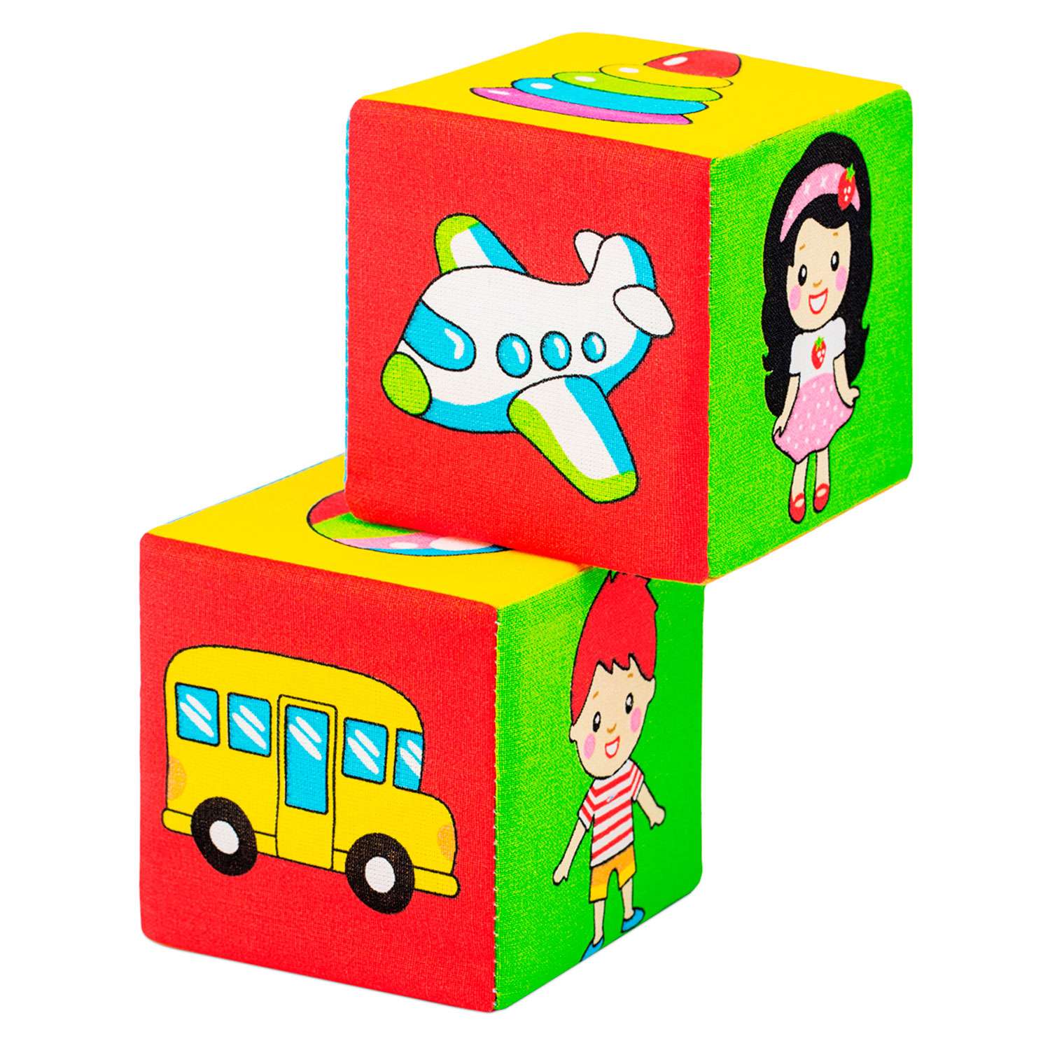 Кубики Мякиши Набор первые детские развивающие для малышей Найди пару мягкие подарок детям до года - фото 1
