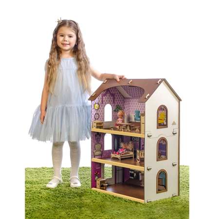 Кукольный домик Теремок деревянный КД-6