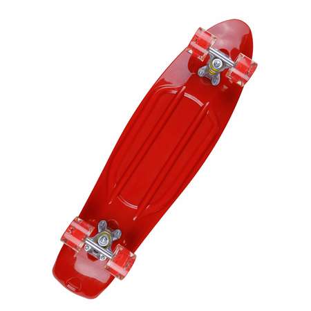 Пенни борд BABY STYLE красный светящиеся колеса PU 74.5 см