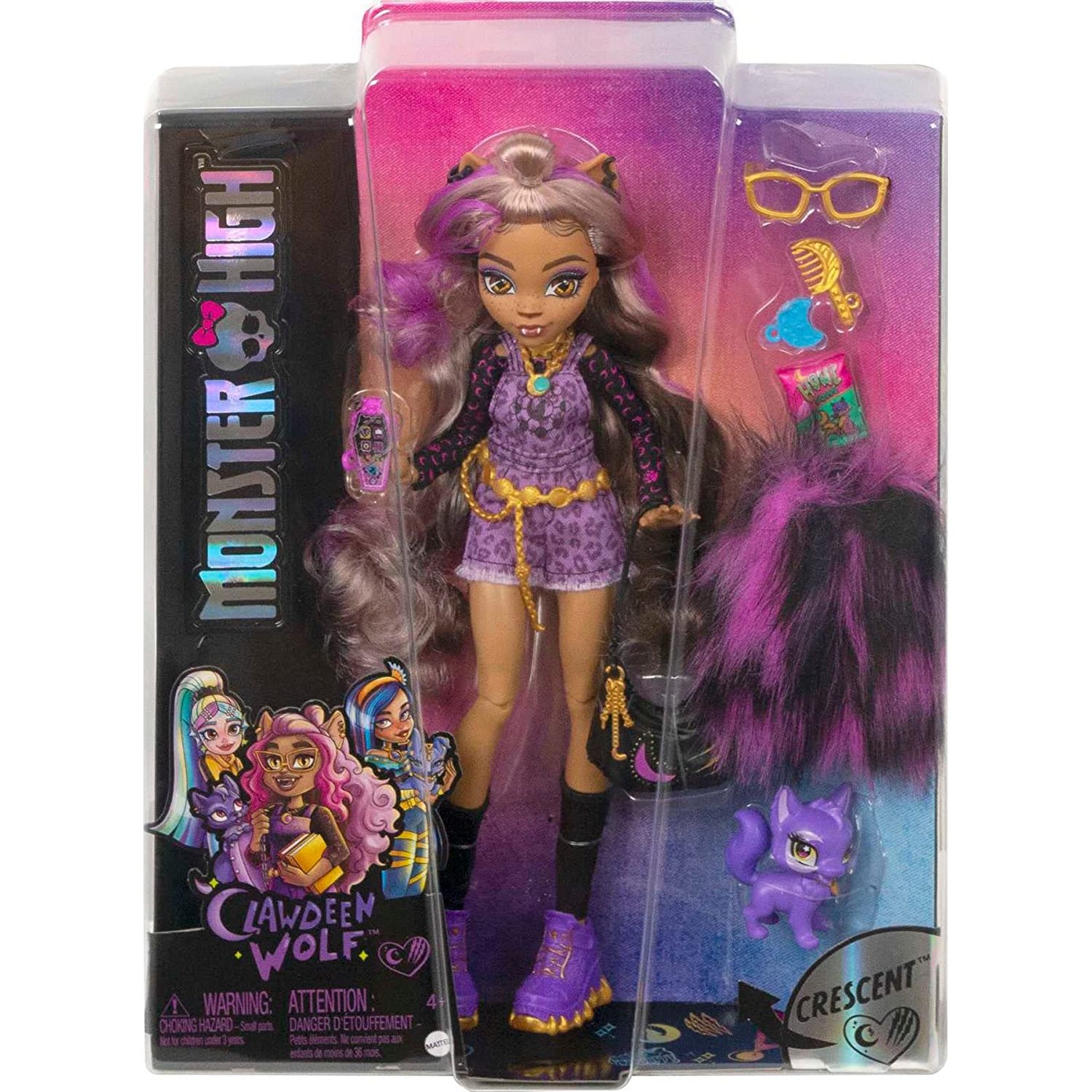 Кукла Monster High Clawdeen HHK52 купить по цене 4299 ₽ в интернет-магазине  Детский мир