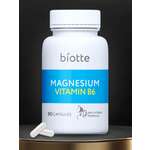 Магний с витамином В6 комплекс BIOTTE magnesium B6 для взрослых БАД 90 капсул