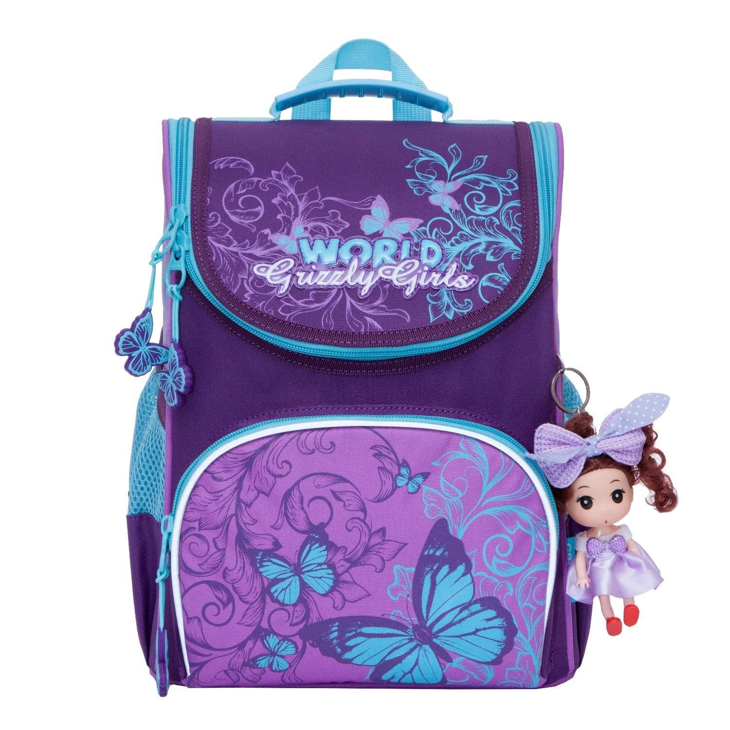 Рюкзак Grizzly Бабочка для девочек Фиолетовый - фото 1