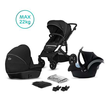 Коляска 3 в 1 Kinderkraft Prime Lite Black KKWPRLIBLK3000